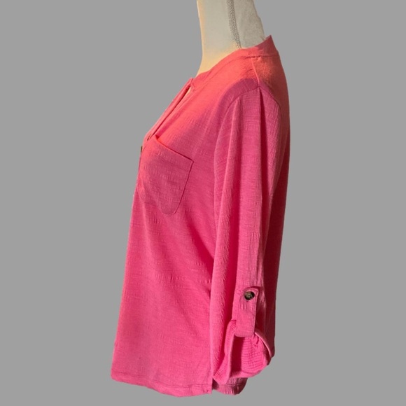 Ninety Clothing Co Beautiful Blouse Color Fruit Punch , NEW - Picture 2 of 3